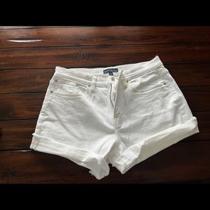 Jcrew white denim shorts size 29